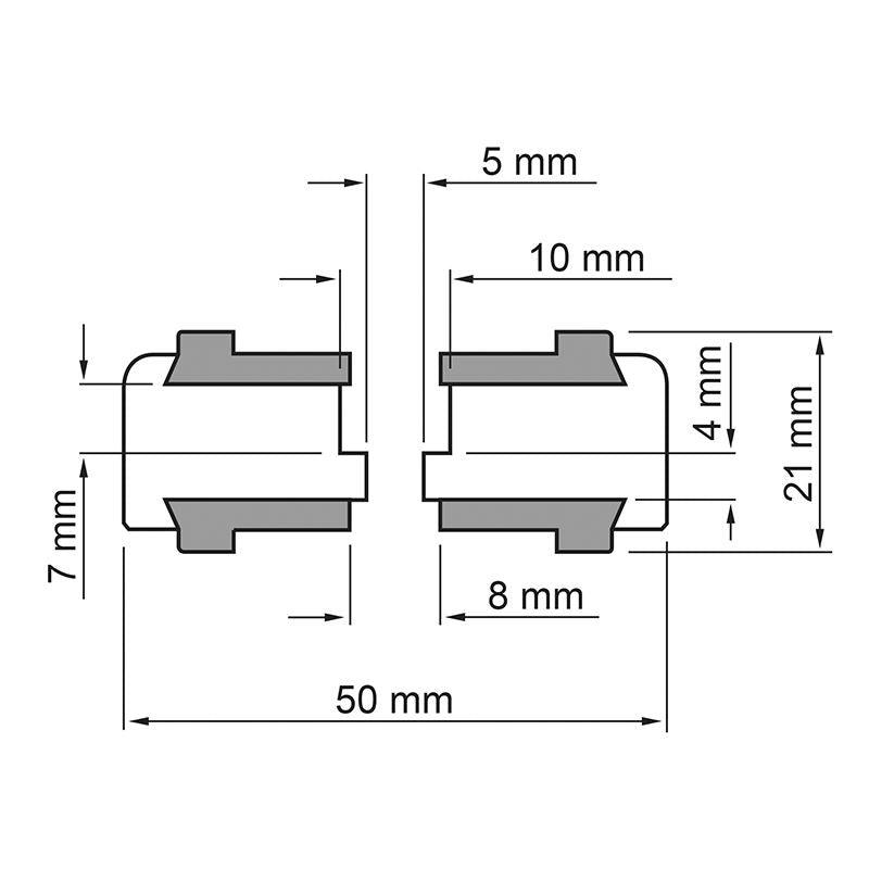 Dynavox aluminum feet for HiFi devices, set of 4, black - WebSpareParts