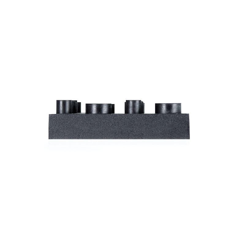 Dynavox Antivibe rubber device and speaker feet, square. 40 x 40 mm, set of 4 - WebSpareParts