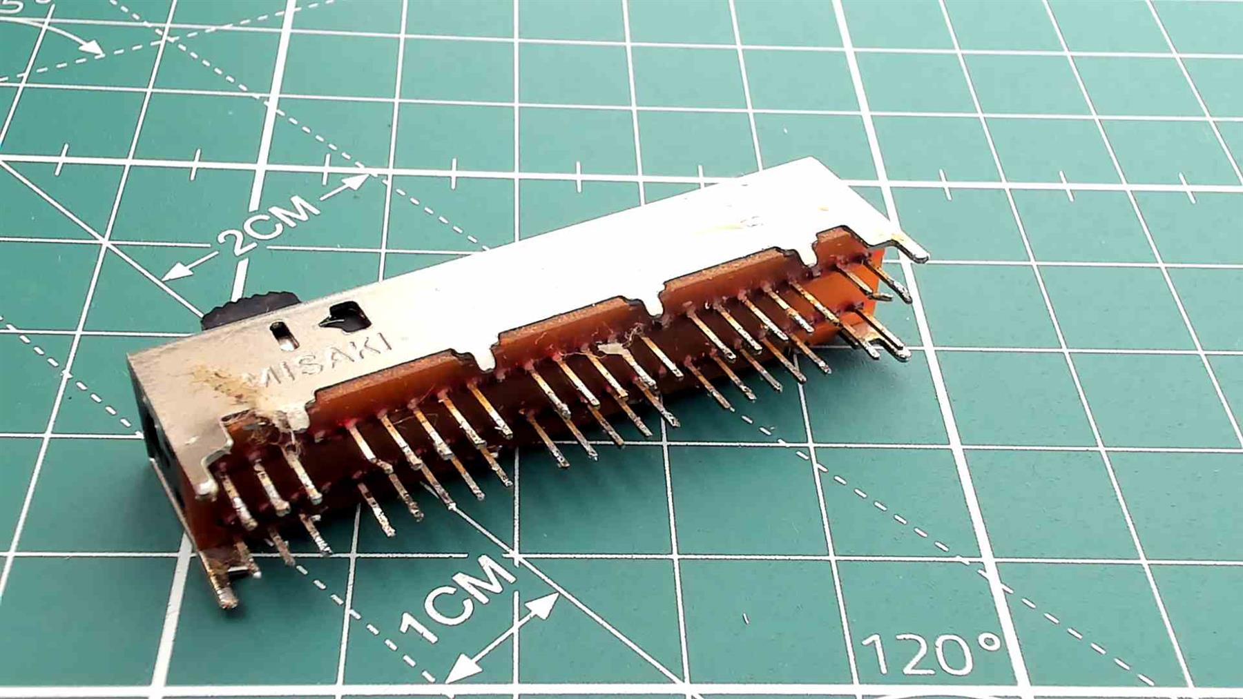 Hitachi TRK640 4-Position Slide Switch for Vintage Boombox Repair