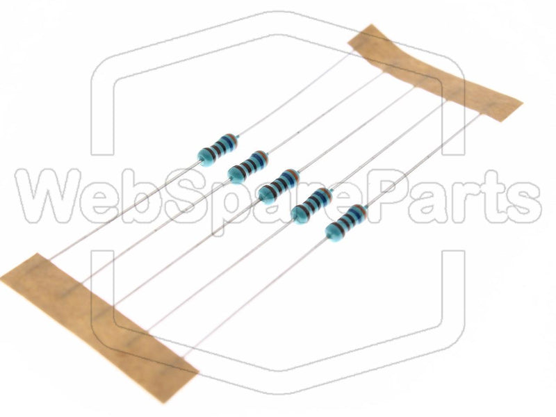 5x Resistência da película metálica 3.6kR 0.6W ±1% Ø2.5x6.8mm