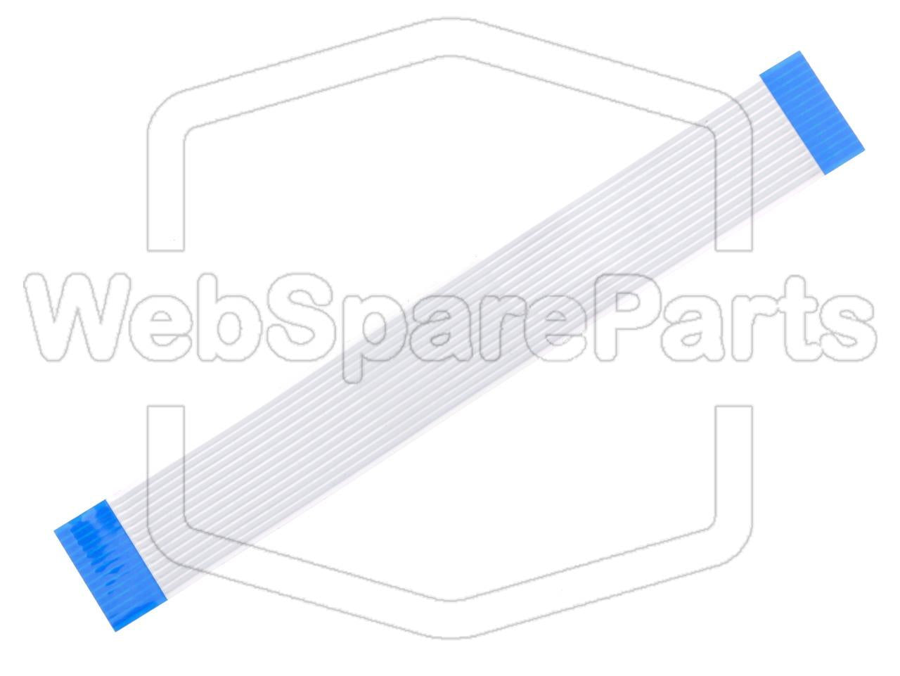 13 nastainen litteä kaapeli L=130mm W=17.50mm