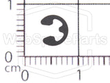 Circlip for Shaft 2.3mm Thick 0.6mm BK Retaining Ring for Vintage Audio Repair &mdash; photo 3
