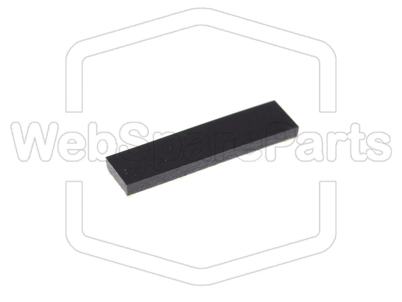 Rectangular Rubber Foot Self-adhesive  20.0mm x 5.0mm Height 1.5 mm