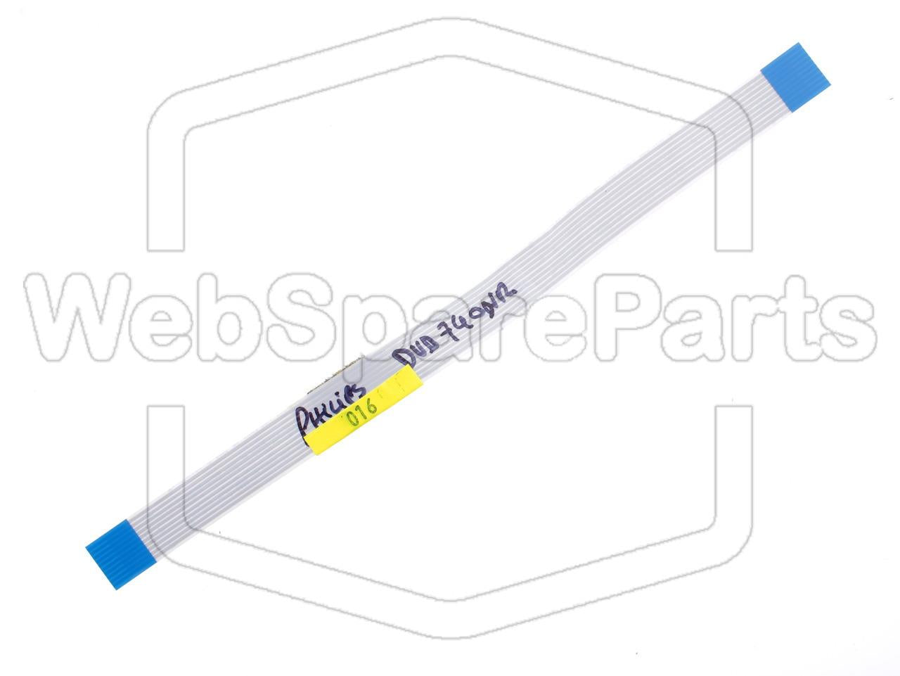 10 nastainen litteä kaapeli L=178mm W=11.05mm