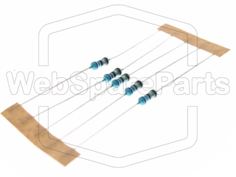 5x Résistance du film métallique 68R 0.6W ±1% Ø2.5x6.8mm