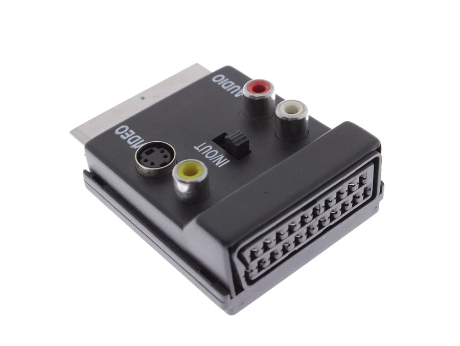 SCART Male/Female Adapter with 3x RCA and S-Video IN/OUT
