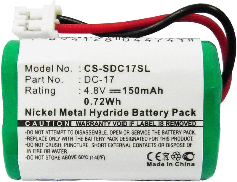 Li-Ion batteri 4,8V 150mAh CS-SDC17SL  