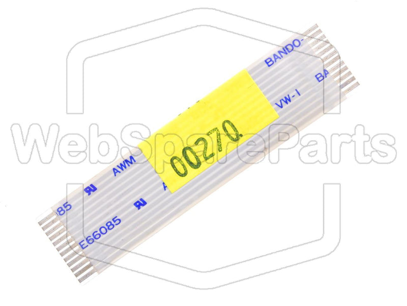 12-pins fladkabel L=67mm B=16,25mm  