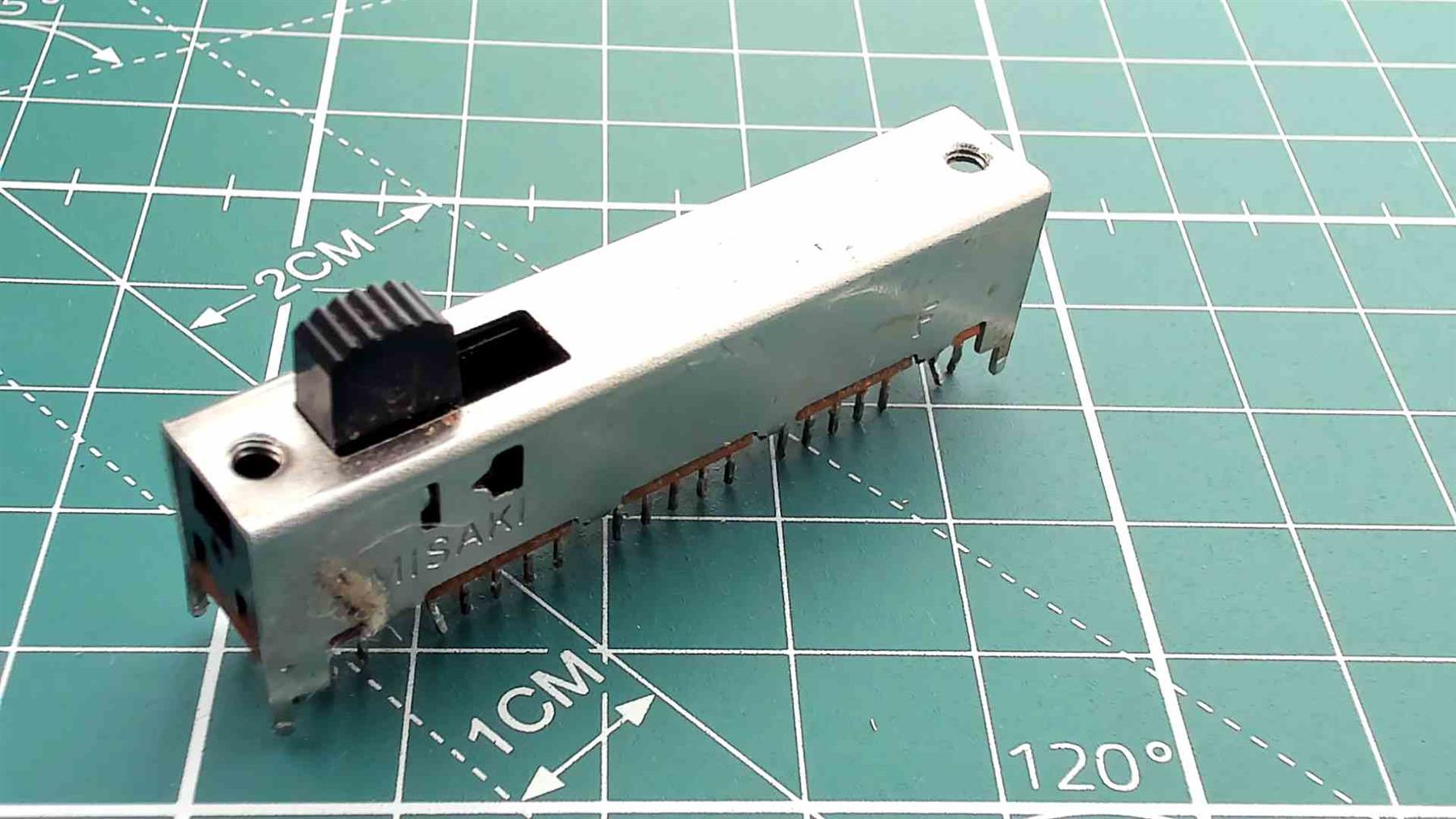 Hitachi TRK640 4-Position Slide Switch for Vintage Boombox Repair