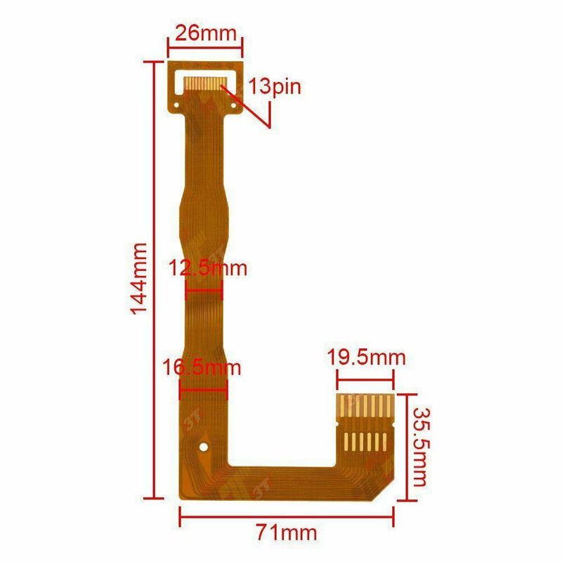 Kenwood J84-0106-02 Flex Ribbon Cable from Face to Printed Circuit Board - WebSpareParts