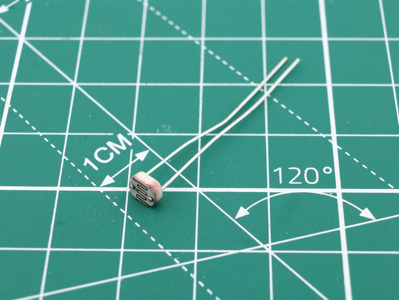 LDR 150..300kOhm 100mW Ø5mm Photoresistor Resistor Photoresistance - WebSpareParts