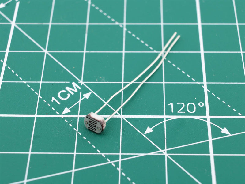 LDR 2..6kOhm 90mW Ø5mm Photoresistor Resistor Photoresistance - WebSpareParts