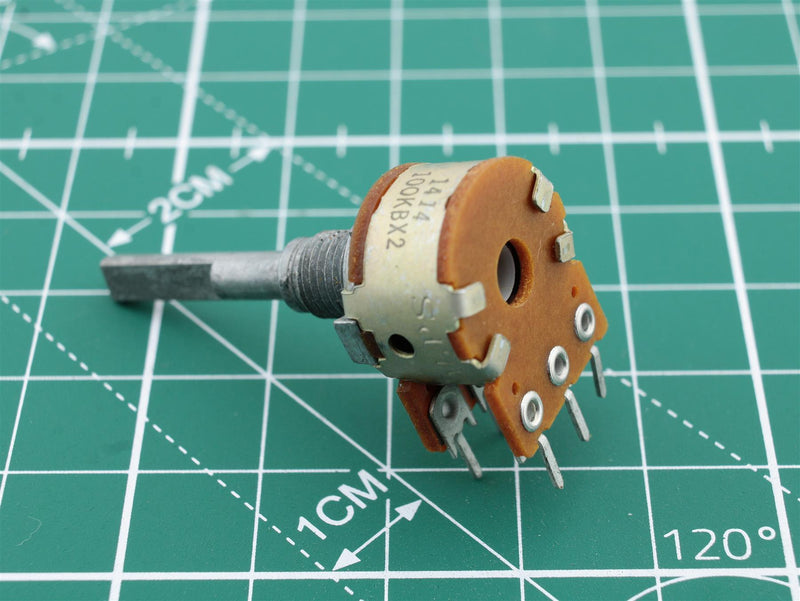 Potentiometer 2 x 100 KOhm ALPS 233D 1414 Japan - WebSpareParts