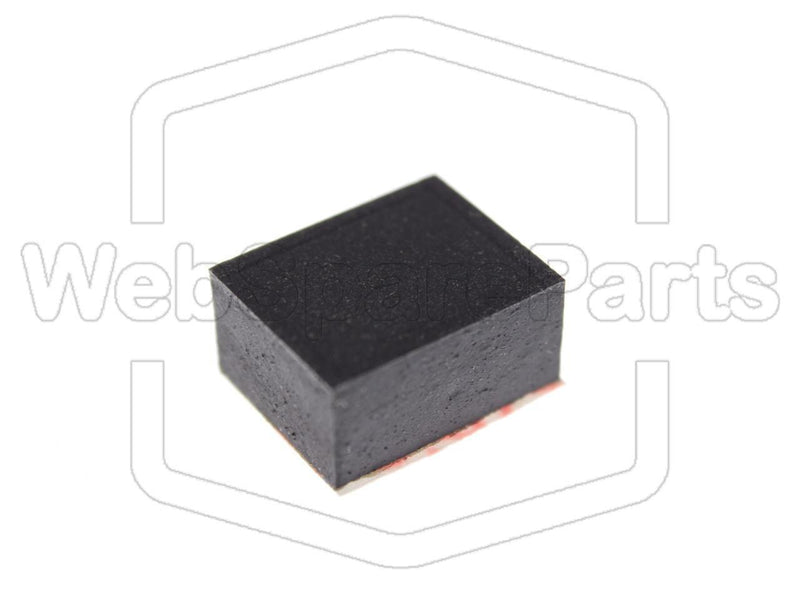 Rectangular Rubber Foot Self-adhesive 10.0mm x 8.0mm Height 5.0 mm - WebSpareParts