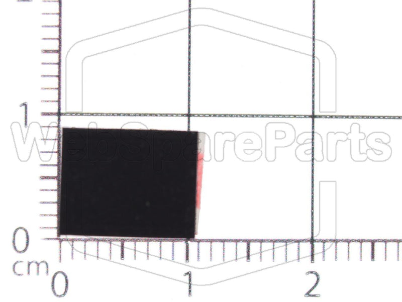 Rectangular Rubber Foot Self-adhesive 10.0mm x 8.0mm Height 5.0 mm - WebSpareParts