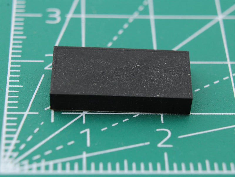 Rectangular Rubber Foot Self-adhesive 18.0mm x 9.0mm Height 3.0mm - WebSpareParts