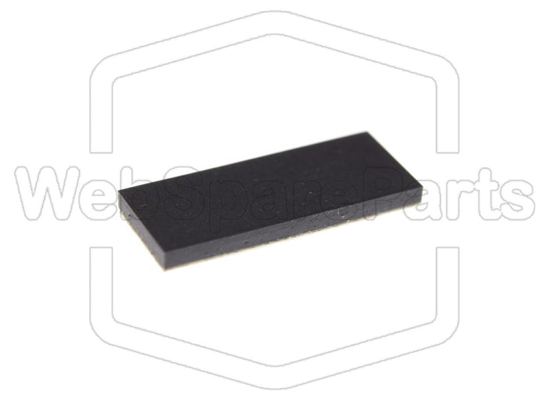 Rectangular Rubber Foot Self-adhesive 19.7mm x 8.0mm Height 1.5 mm - WebSpareParts