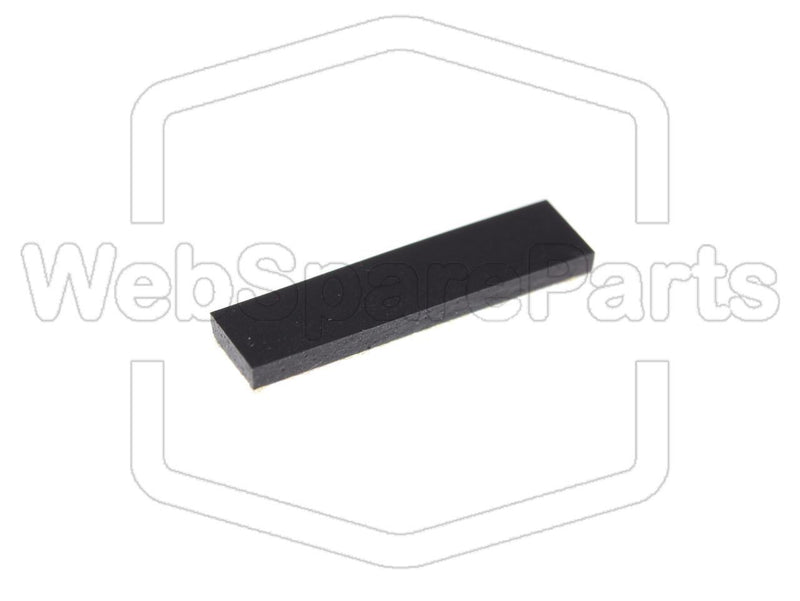 Rectangular Rubber Foot Self-adhesive 20.0mm x 5.0mm Height 1.5 mm - WebSpareParts