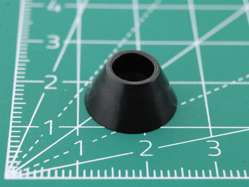 Round PVC Foot With Hole Ø3.0mm Base Ø14.8mm - WebSpareParts