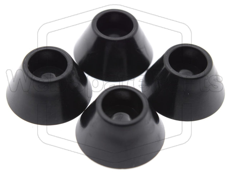 Round PVC Foot With Hole Ø3.0mm Base Ø14.8mm - WebSpareParts