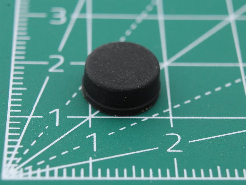 Round Rubber Foot Self-adhesive Ø10mm x Ø9.5mm x height 4.5mm - WebSpareParts