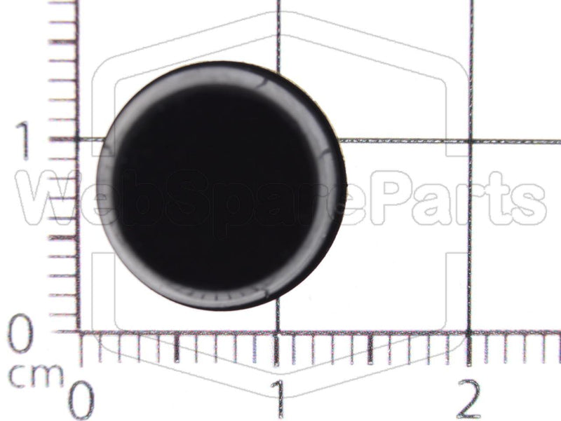 Round Rubber Foot Self-adhesive Ø12.7mm x Ø11.5mm x height 3.8mm - WebSpareParts