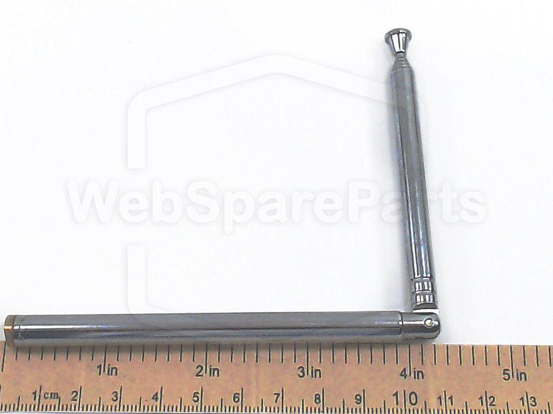 Vintage Grundig Hidden Retractable Antenna; Ø 8.0 mm In: 95 mm Out: 260 mm - WebSpareParts