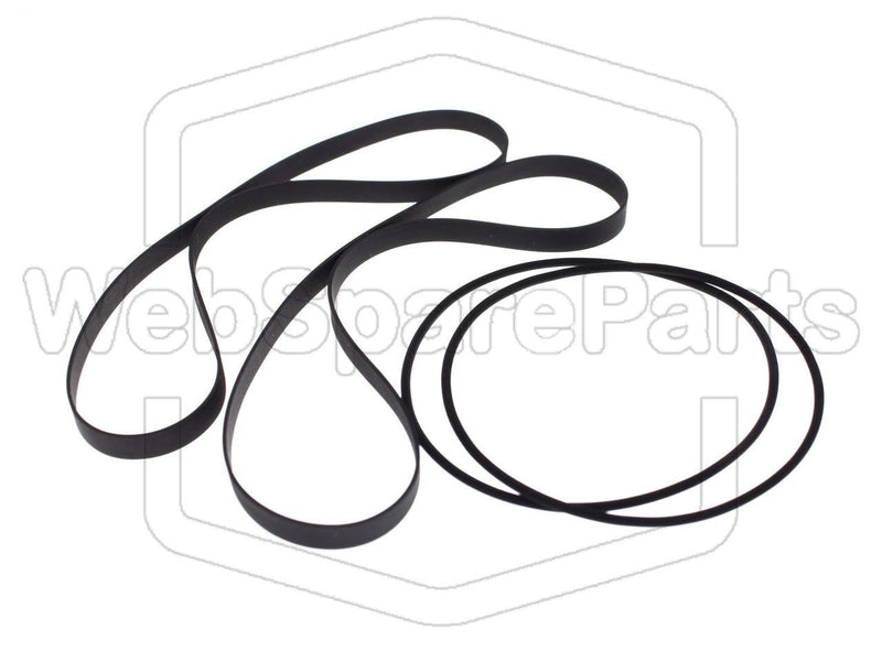 Belt Kit For Cassette Deck Technics RS-TR212 - WebSpareParts