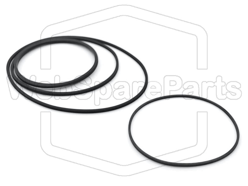 Belt Kit For Cassette Deck Sharp RT-W500H - WebSpareParts