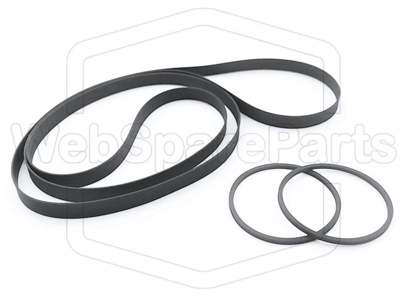 Belt Kit For Turntable Record Player Sharp RP-114 - WebSpareParts
