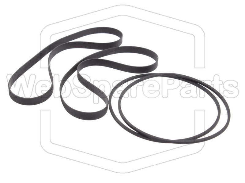 Belt Kit For Cassette Deck Denon DRW-660 - WebSpareParts