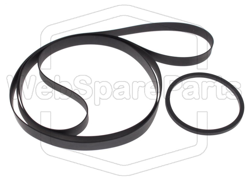 Belt Kit For Turntable Record Player Sharp RP-104 - WebSpareParts