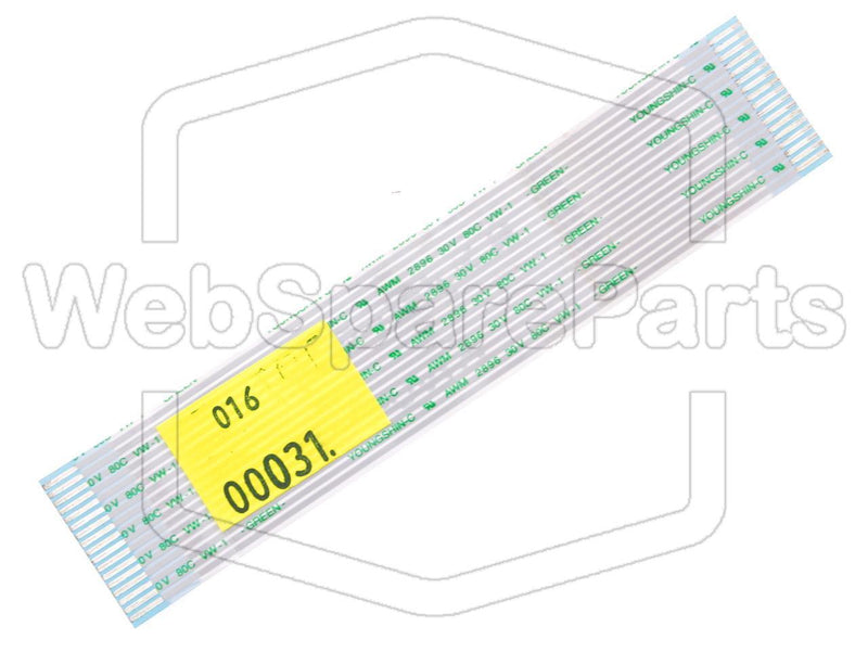 17 Pins Flat Cable L=109mm W=22.43mm - WebSpareParts