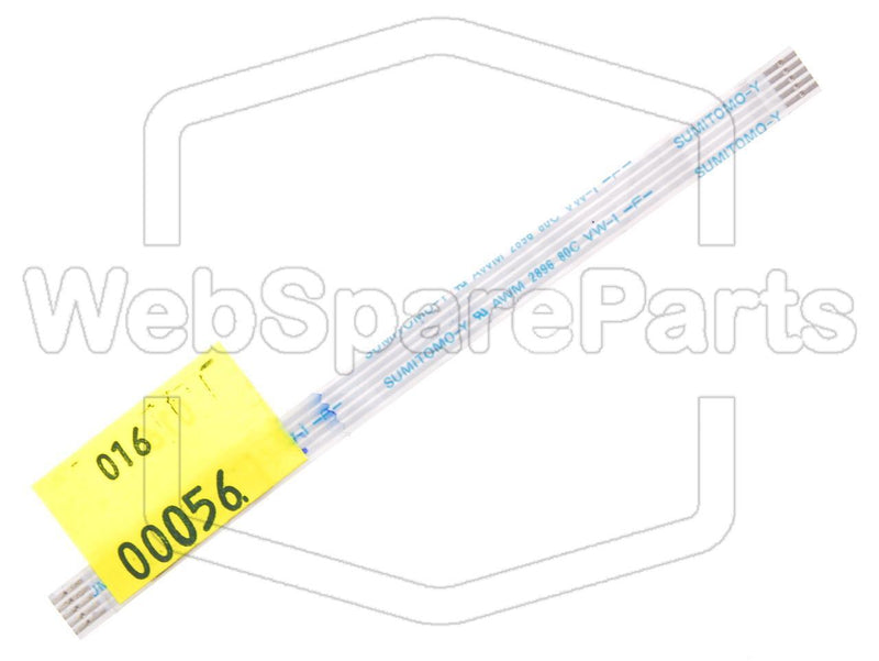 5 Pins Flat Cable L=100mm W=6mm - WebSpareParts