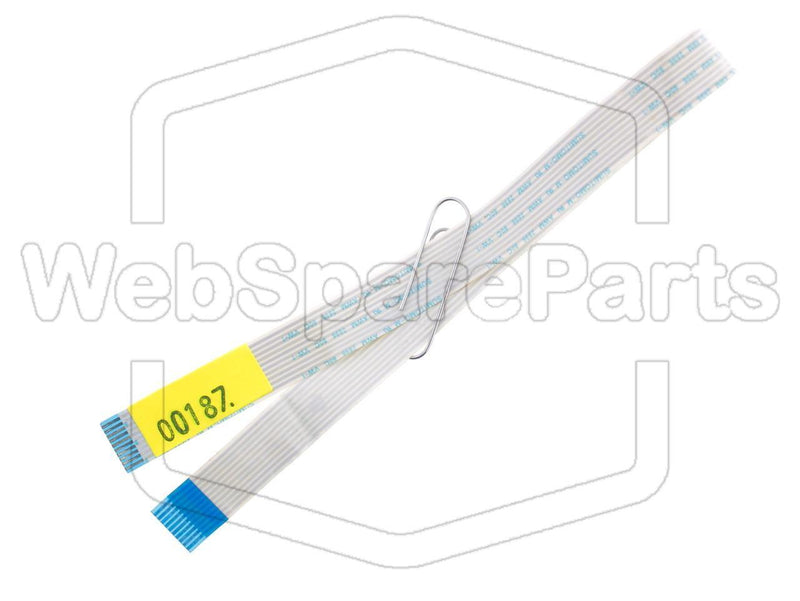 10 Pins Flat Cable L=287mm W=11.10mm - WebSpareParts