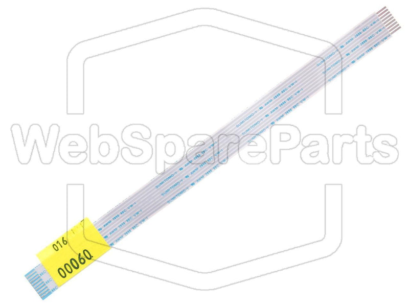 9 Pins Flat Cable L=180mm W=12.55mm - WebSpareParts