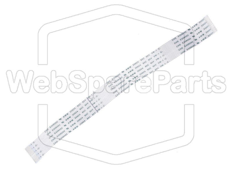 16 Pins Flat Cable L=197mm W=17.13mm - WebSpareParts