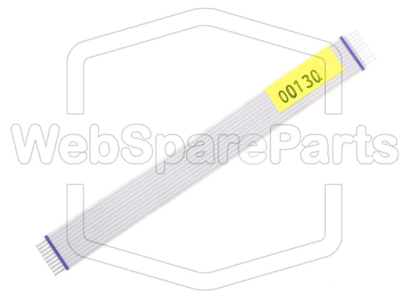 10 Pins Flat Cable L=130mm W=13.8mm - WebSpareParts