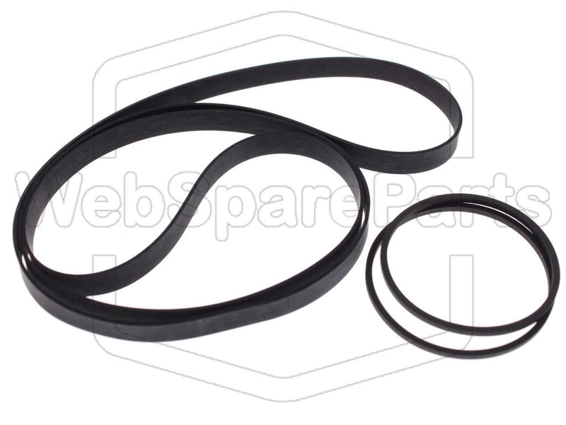 Belt Kit For Turntable Record Player Mitsubishi LT-640 - WebSpareParts