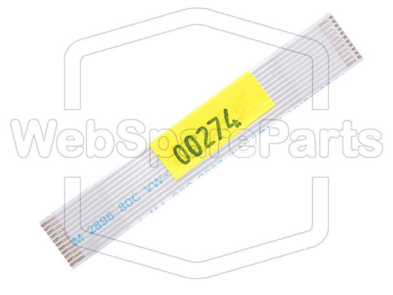 11 Pins Flat Cable L=75mm W=12.31mm - WebSpareParts
