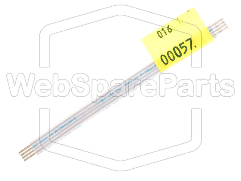 4 Pins Flat Cable L=100mm W=6.25mm - WebSpareParts