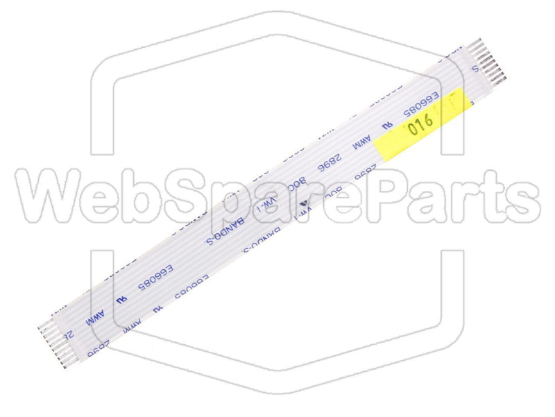 10 Pins Flat Cable L=130mm W=13.8mm - WebSpareParts