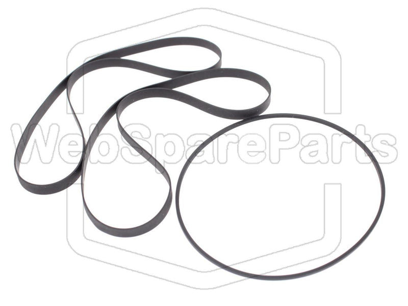 Belt Kit For Cassette Deck Technics RS-T33R - WebSpareParts