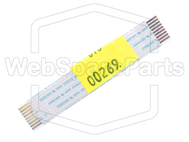 9 Pins Flat Cable L=70mm W=12.70mm - WebSpareParts