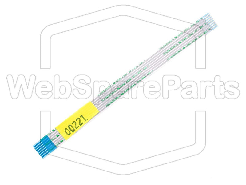 7 Pins Inverted Flat Cable L=130mm W=10.05mm - WebSpareParts